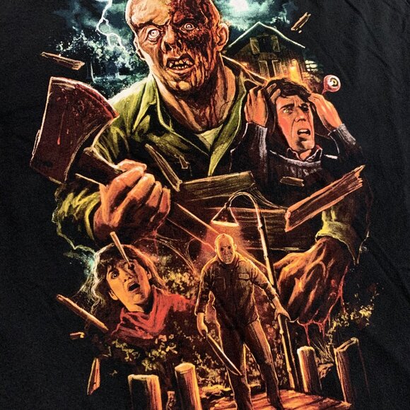 Terror Threads Friday The 13th Part 3 House of Terror Limited Men's XXL T-Shirt - Picture 2 of 6